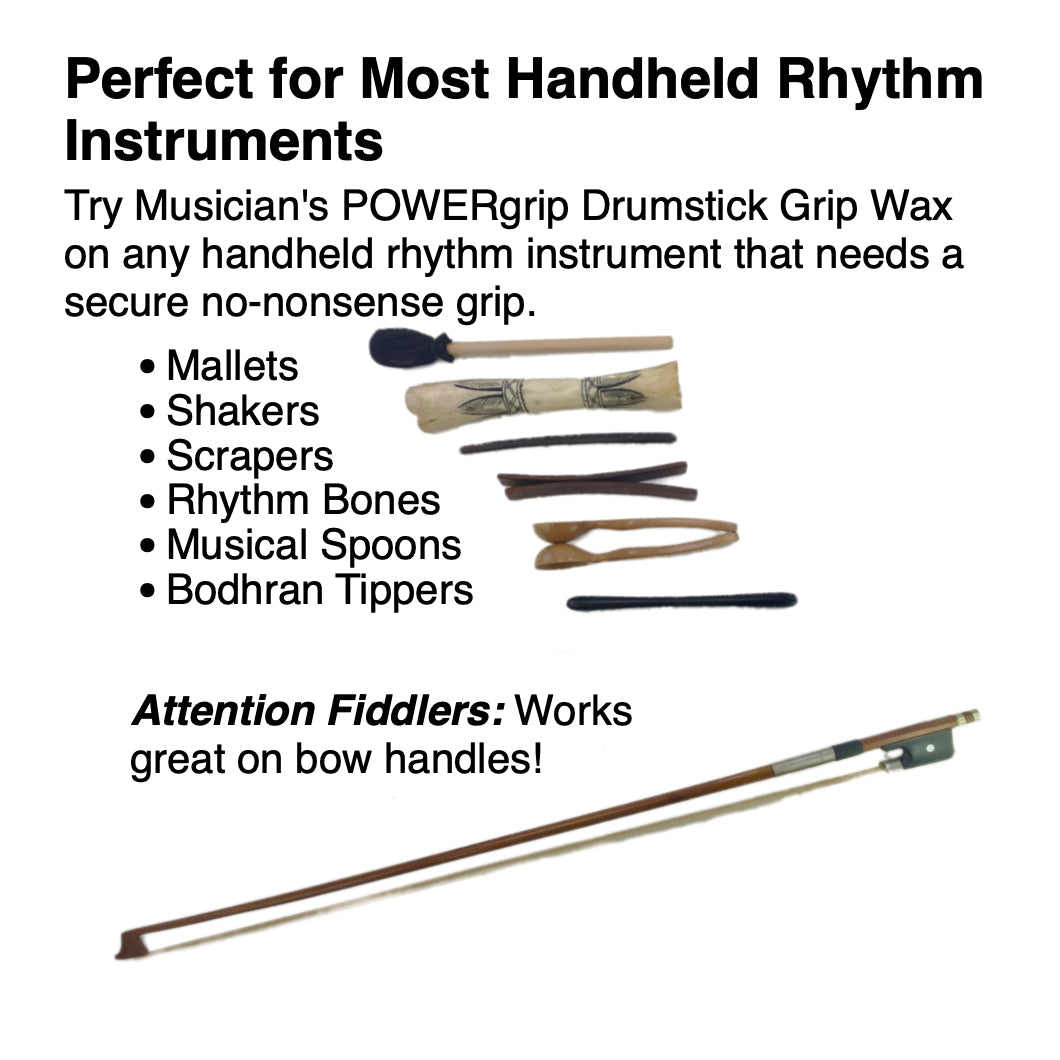 perfect for most handheld rhythm instruments
